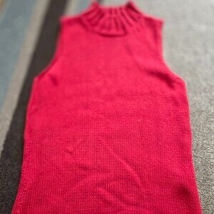 Lauren Ralph Lauren Red Knit Sweater Vest size S